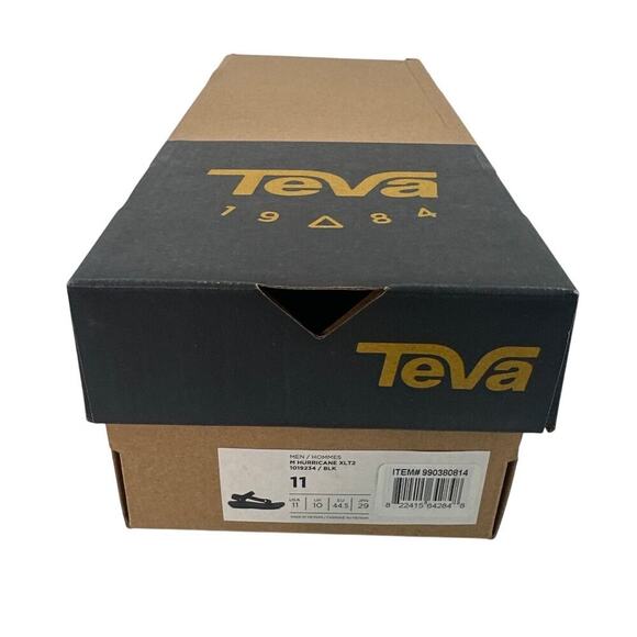 Teva Men\'s Black Hurricane XLT2 Sandal Size 11